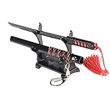 DIYOOHOMY Anime Sword Keychains Mini Japanese Katana Samurai Key Chain Tiny Weapon Fans Gift