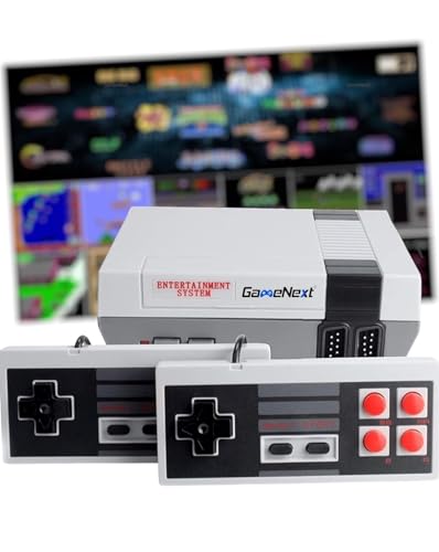 Retro Game Console, GAMENEXT Classic Mini Video Game Consoles Built-in with 620 Games Dual Players Mode Console with 2 Controllers Handheld Games for Kids & Adults