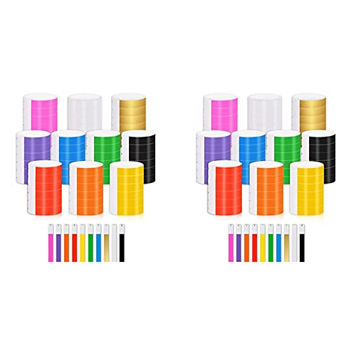 Bracelets en papier pour événements, lot de 2000 pièces étanches pour soirée
