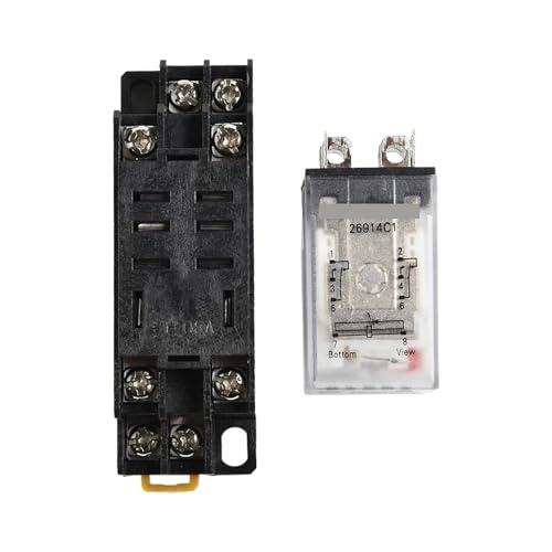 Relé de potencia de bobina LY2NJ con enchufe módulo electromagnético de 8 pines DPDT 2