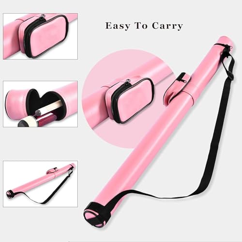 Taco de billar femenino 147 cm diámetro 11.5 mm color rosa miniatura 5
