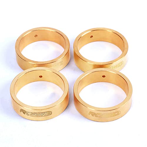 RCAWD Brass Wheel Weights 108g for RC Hobby Plus CR18P Rock Van Trail Hunter EVO Harvest Upgrade Parts
