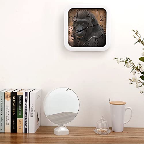 Horloge singe marrant originale pour décoration de salon moderne