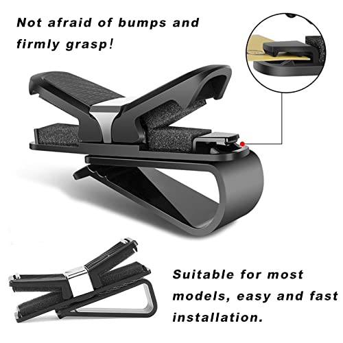 Acdokuk Porta occhiali da auto con clip per carte