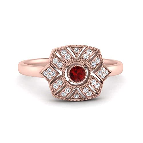 Anillo de boda infinito en oro rosa 14k como regalo de amor eterno