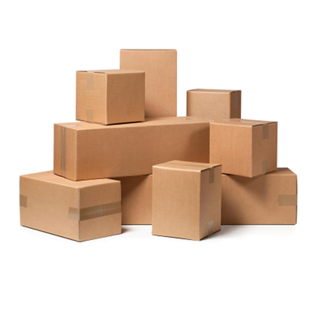 Scatole Cartone Fustellate Avana 43x30,5x18cm Scatoloni Imballaggio Spedizioni Cartoni Trasloco Scatoli in cartone Ondulato Leggere Solide e Resistenti - set da 10 - Made in Italy