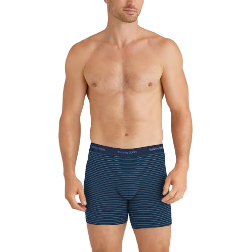 Image of Tommy John Men's Luxe Modal 6 inch Mid-Length Boxer Brief Underwear 3-Pack