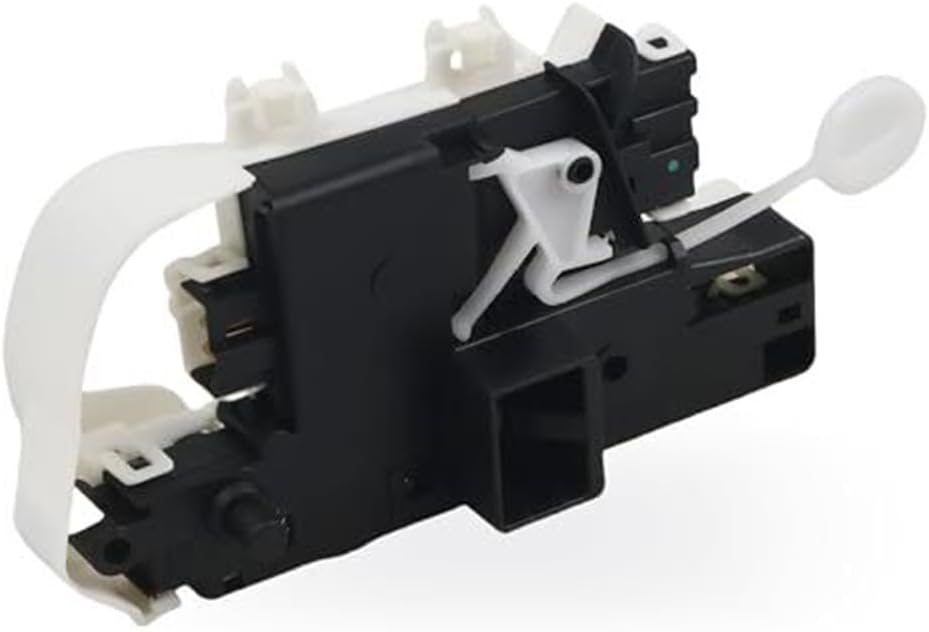W10253483 Front Load Washer Door Latch Assembly Fits Models Replacement Washing Machine Door Lock Part Black and White OE 8540772 8540222 EDR15091X1 1515