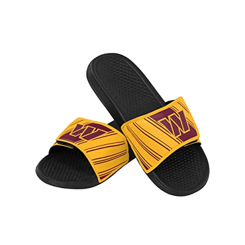 Image of FOCO mens NFL Team Logo Legacy Sport Slide Sandals
