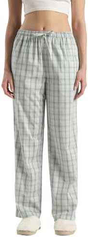 Jockey RX06 Women's Super Combed Cotton Woven Fabric Relaxed Fit Striped Pyjama with Side Pockets (Checks & Prints May Vary)