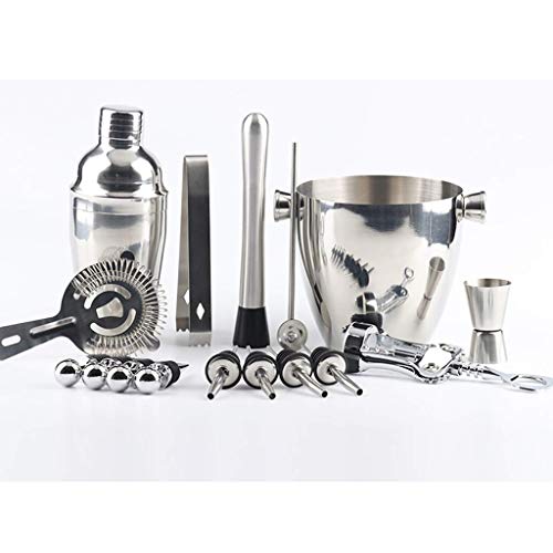 Set de Coctelera de Acero Inoxidable 750ml 16 Piezas miniatura 1