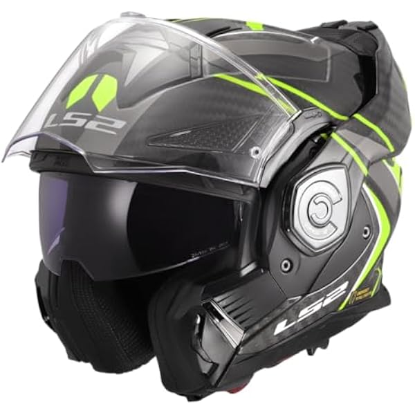 LS2 FF901 Advant X Carbon Future II Шлем, желтый светоотражающий, M (57/58)