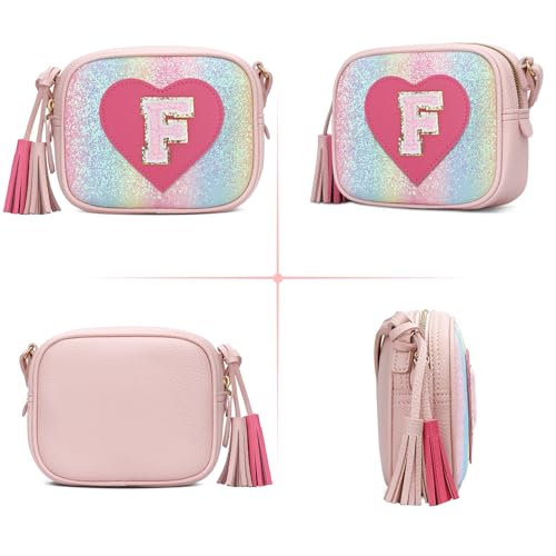 Image of KKXIU Birthday Gifts for Girls Initial Toddler Purse Cute Kids Crossbody Bag