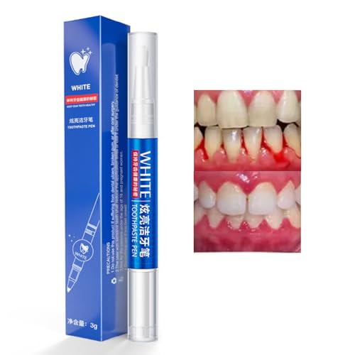Teeth Whitening Pen, Instant Brightening Teeth Whitening Gel – No Sensitivity Teeth Whitening Kit, Effective & Enamel Safe Teeth Whitener, Fast-Acting Stain Remover for Teeth with Natural Ingredients