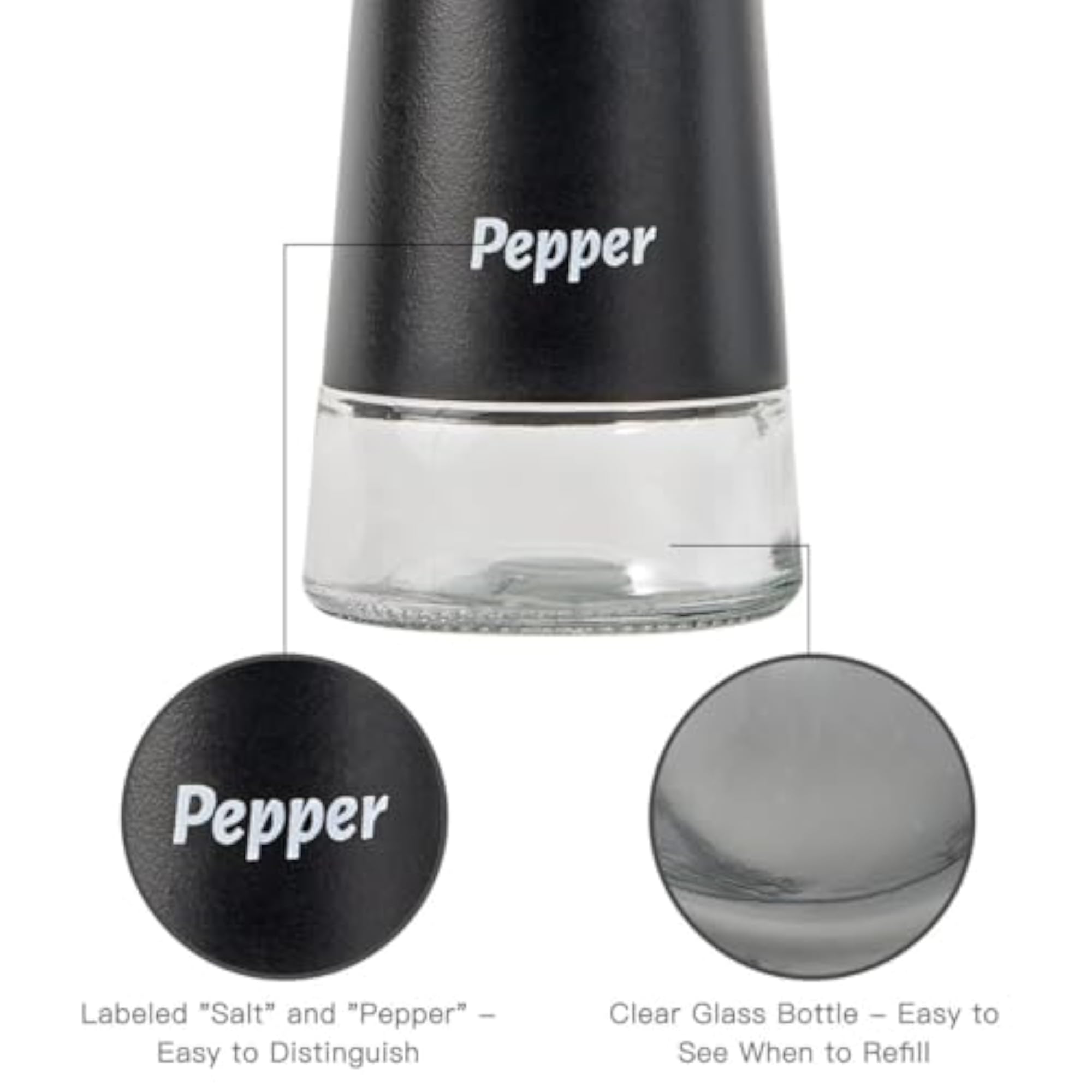 Salt and Pepper Shakers Set for Kitchen Dining Table