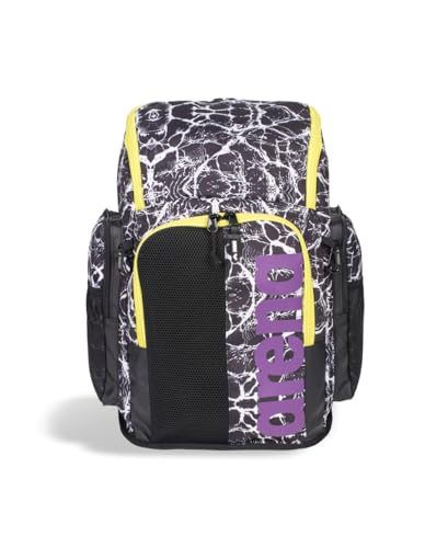 Image of ARENA Spiky III Backpack 45 Swimming Athlete Sports Gym Rucksack Large Training Gear Equipment Swim Bag for Men and Women, 45 Liters, Black /White