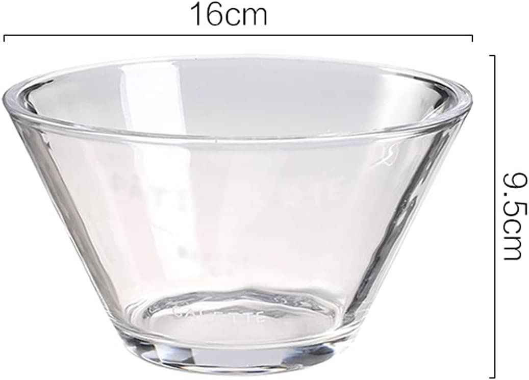 Saladier Bol à fruits, saladier, bols en verre Bol en verre Bol en verre épais Bol à salade de fruits Vaisselle en cristal for fruits, céréales, mélange de farine, crème, bonbons, yaourts Bols à bonbo