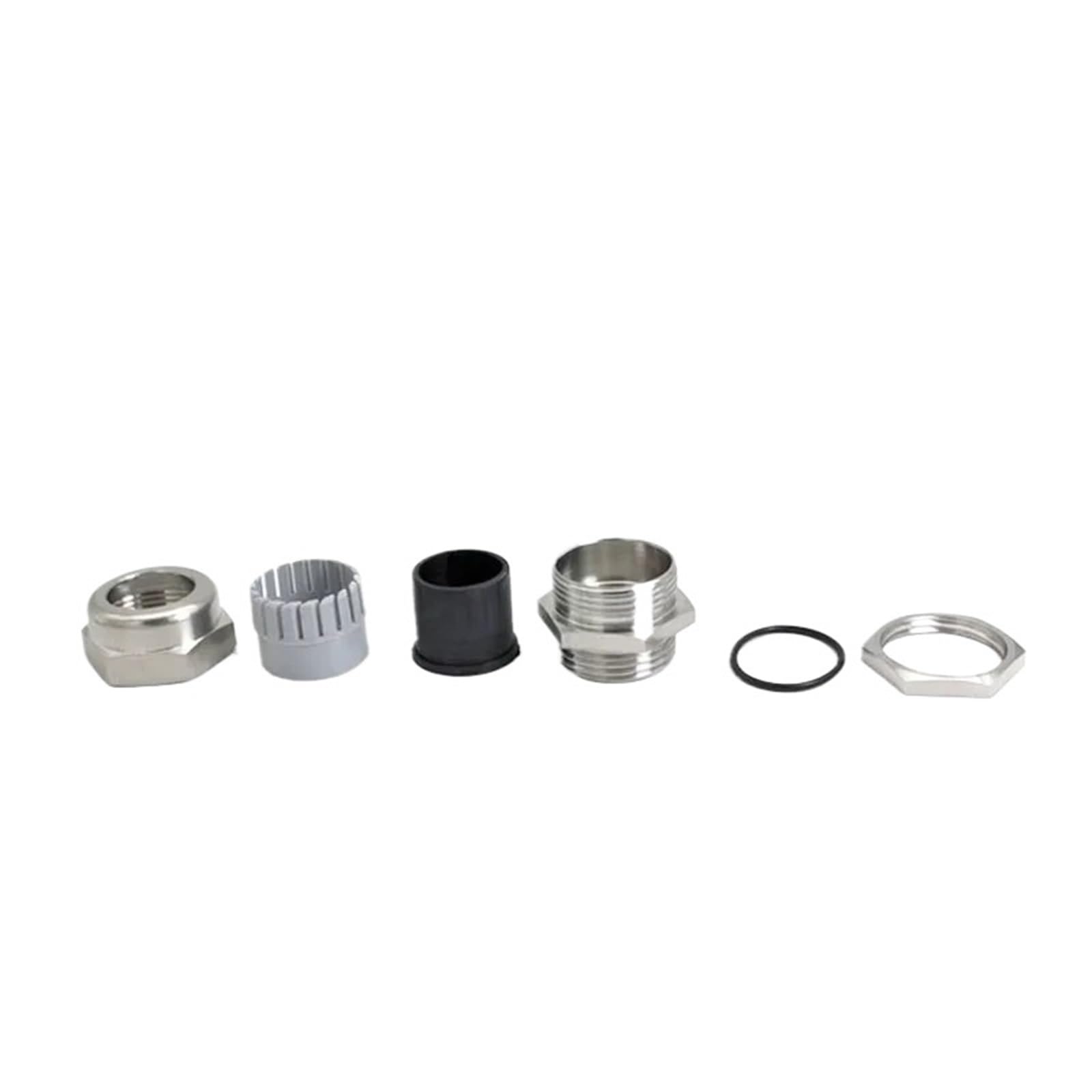 Metal Prensaestopas 1 prensaestopas metálico SUS304 for empalme de cable niquelado 3-25 mm(M10 3-6.5mm 20pcs)