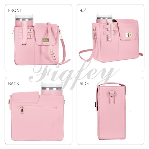 Stanley Lunch Bag, Waterproof Purse for Stanley Cup, Crossbody Bags for Women Travel with Water Bottle Holder4