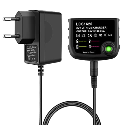 GOOALITY Lithium-ion oplader LCS1620 voor Black & Decker lithium-ion batterij 14 V 18 V 20 Volt-batterijen LBXR20 LBXR20-OPE LB20 LBX20 LBX4020 LBXR2020-OPE BL1514 LBXR16