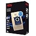 Price comparison product image AEG GR200S s-bag classic vacuum cleaner bags (5 dust bags for permanently high suction performance, optimal filtration, hygienic closure, paper bags, brown)