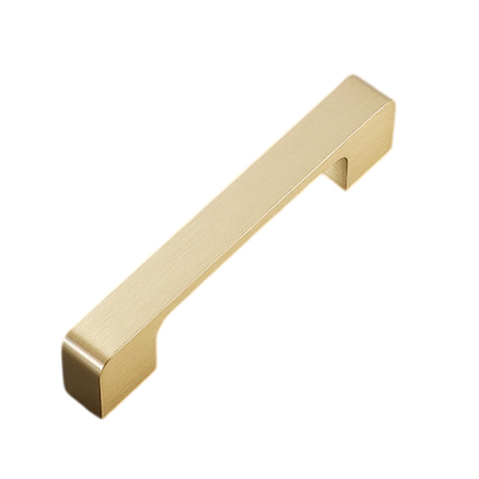 Msioytog Brass Cabinet Knob Drawer Pulls Long Square Furniture Decorative Handle for Kitchen Cupboard Wardrobe Brass Cabinet Pull and Knob