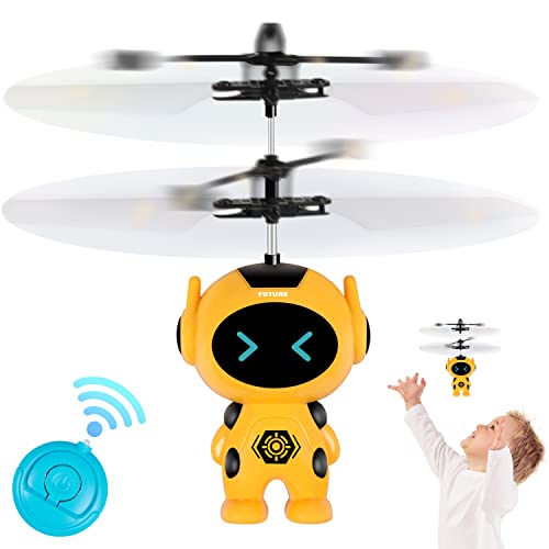 MR.TN Flying Ball Toys Infrared Induction Colorful Built-in LED RC Robot Drone Toy Indoor Outdoor Games Toys for Kids Boys Girls 8+ Year Old Birthday Xmas Gifts