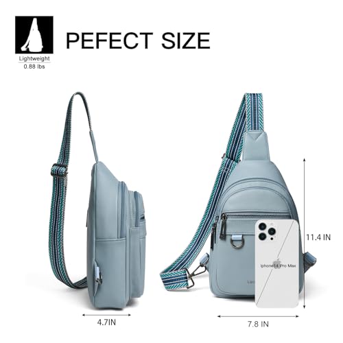 7L Sling Bag for Women Men Vegan Leather Crossbody Bags Fanny Pack Purse Backpack Over Shoulder Bag Travel Anti Theft4