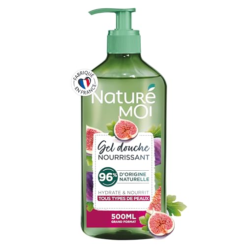 Naturé Moi - Gel Douche Nourrissant - Hydrate et Nourrit - Tous Types de Peaux - Figue Bio - 96% d'Origine Naturelle - 500 ml - Fabriqué en France