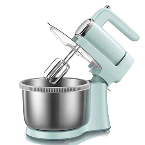 Mixer Stand 2-in-1 Handmixer, Ei-Klopfer 9-Fach Einstellbare Große Kapazitäts-Edelstahl-Schüssel 4L Küche Vertikalmischer