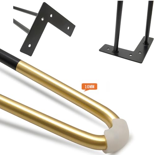 Piernas de soporte para sofá de metal resistente que facilitan la limpieza baja 4