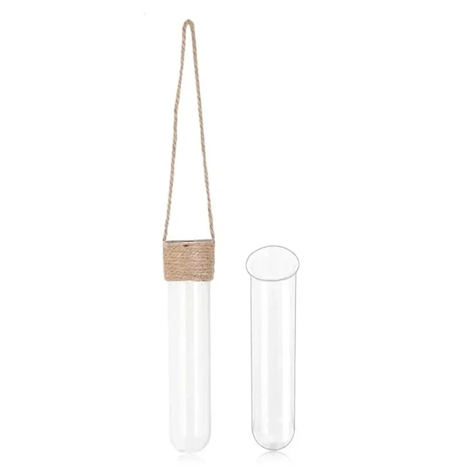 Glas Hydroponik Vase 4 Stück Wand-Glasbehälter-Vasen for Hydrokultur-Pflanzenanbau, Reagenzglas, hängende Blumentöpfe for Hausgarten-Dekoration