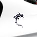 WANLIAN Gecko Shape Car Sticker, 3D Transparent Waterproof Vinyl Decal, Bihu01 Color, Indoor and Outdoor Use, 1pcs