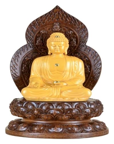 Bouddha Guan-Yin statue en résine aux détails sculptés pour bureau élégant