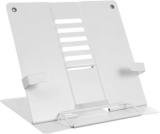 MaT store ブックスタンド 卓上 本立て 読書台 書見台 Bookホルダー レシピスタンド おしゃれ 机上 (ホワイト)