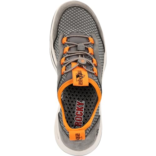 Rocky Tênis masculino RKS0647 NOWAKE para uso ao ar livre, Cinza/laranja, 41