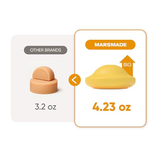 Image of MARS MADE Ginger Shampoo Bar 2.0 - Hydrating & Moisturizing Natural Hair Soap for Hair Vitality & Scalp Nourishment - Solid Shampoo for All Hair Types (120g, 4.23oz)