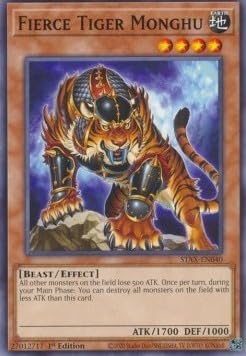 Fierce Tiger Monghu STAS-ENX040 Common Englisch Boosterfrisch 1. Auflage - 2-Player Starter Set - mit ReCollectibles-Versandschutz - für Yu-Gi-Oh!