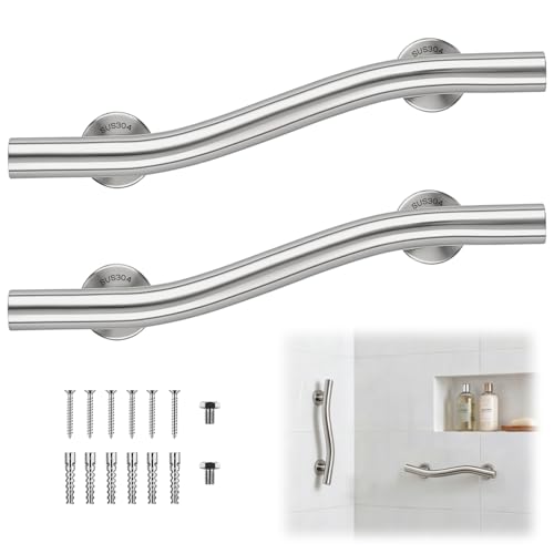 Otoolling 2 Pack Wave Grab Bar Decorative 16 Inch Stylish