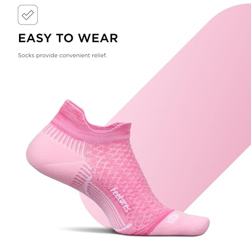 Feetures Plantar Fasciitis Relief Sock Light Cushion No Show Tab - Targeted Compression Sock for Women & Men3