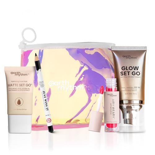 Earth Rhythm Makeup Kit with Strobe Cream - Golden Glow, Foundati...