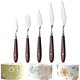 YXCHUA Creme Spachtel Zubehör zum Dekorieren von Kuchen 5 PCS -Torten Zubehör-Torten spachtel Back Set-Winkelpalette Torte Spachtel.