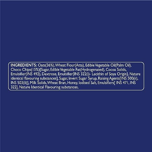 Image of McVities Hobnobs Oat Cookies With Chocochips - 0% Maida, Crunchy & Wholemeal, Trans Fat Free, 153.8 Gm - Pack Of 2