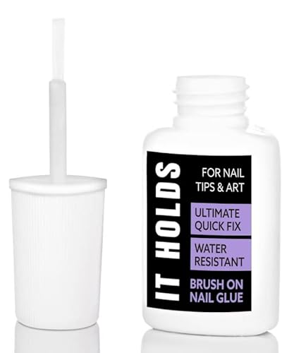 Brush On Nail Glue For Press On Nails, Extra Strong Nail Glue For Acrylic Nails, Waterproof Nail Glue For Fake Nails Long Lasting Nail Bond, Professional Nail Glue For Nail Tips (8Ml), 0.27 Fl Oz #TOP3