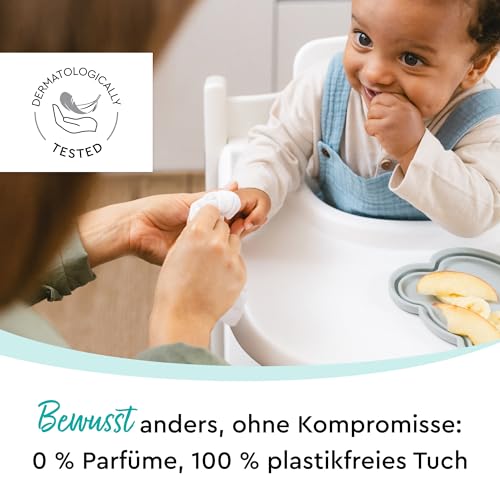 LILLYDOO Feuchttücher Gesicht & Hände 20 Stück, 100% plastikfrei