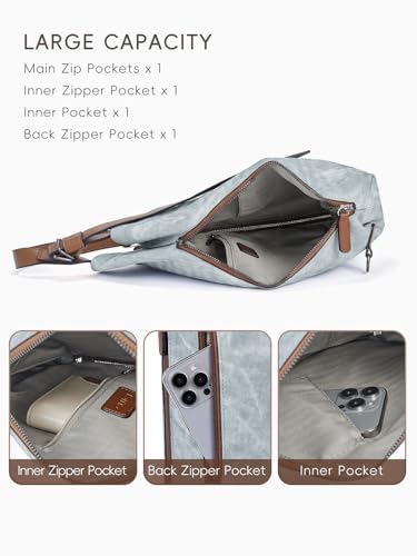 CLUCI Crossbody Bags for Women, Denim Sling Bags for Women, Cross Body Bag for Woman,Leather Cross Body Bag Daypack4