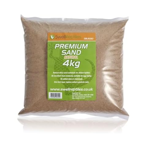 Swell Premium Natural Reptile Sand 4kg for Burrowing Cover