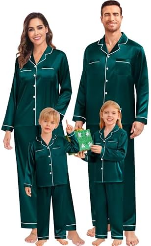 SWOMOG Family Matching Pajamas Set Christmas Pajamas Long Sleeve ...