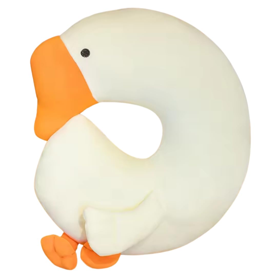 TechMax Solution Premium Duck Neck Pillow Ergonomic Travel Support Hypoallergenic Comfort Down Alternative Washable for Airplane Car Office Home-image-15