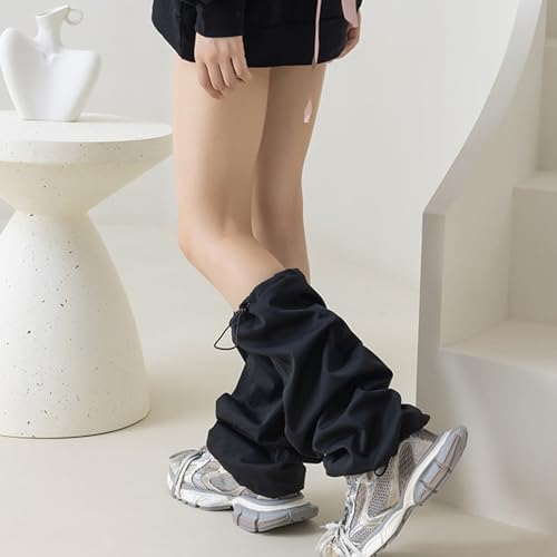 Guêtres mollet amples japonaises esthétique punk cargo avec cordon de serrage